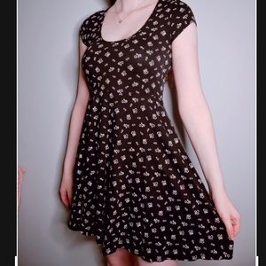 Aéropostale Black Dress w/ White Flowers